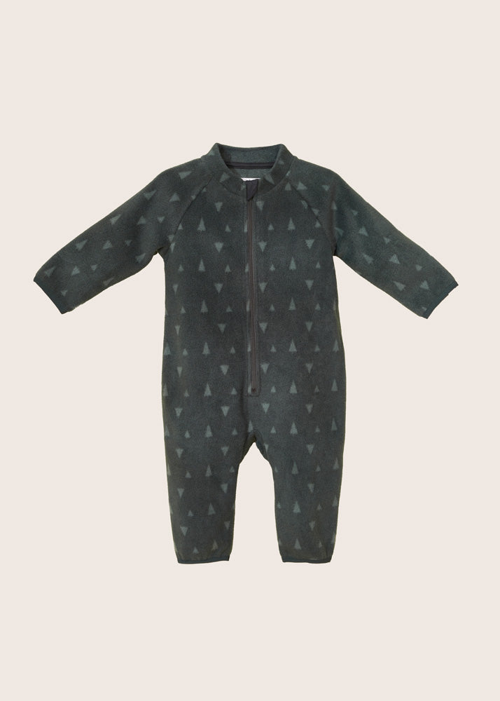 Rise Little Earthling Microfleece Romper - Antique White / 0-6m