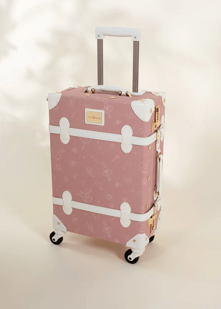 Coco Village Vegan Leather CarryOn Suitcase Ballerina Tray