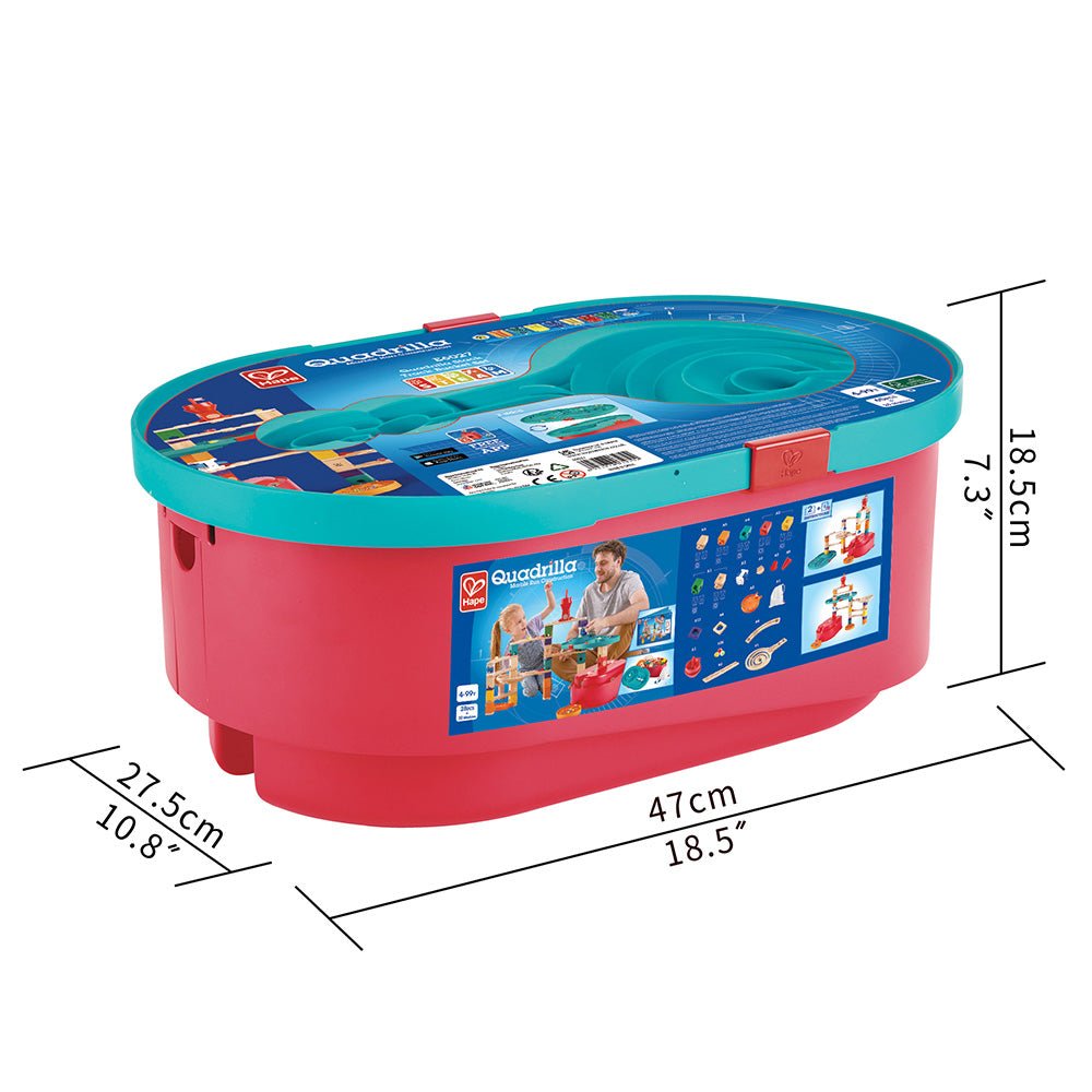 Hape Quadrilla Stack Track Bucket Set Bag - Image 8