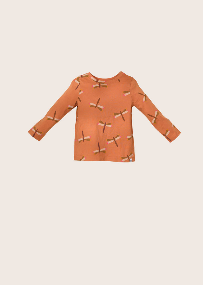 rise little earthling Long-Sleeve Shirt - Light Pink All-Over-Print / 3-4y
