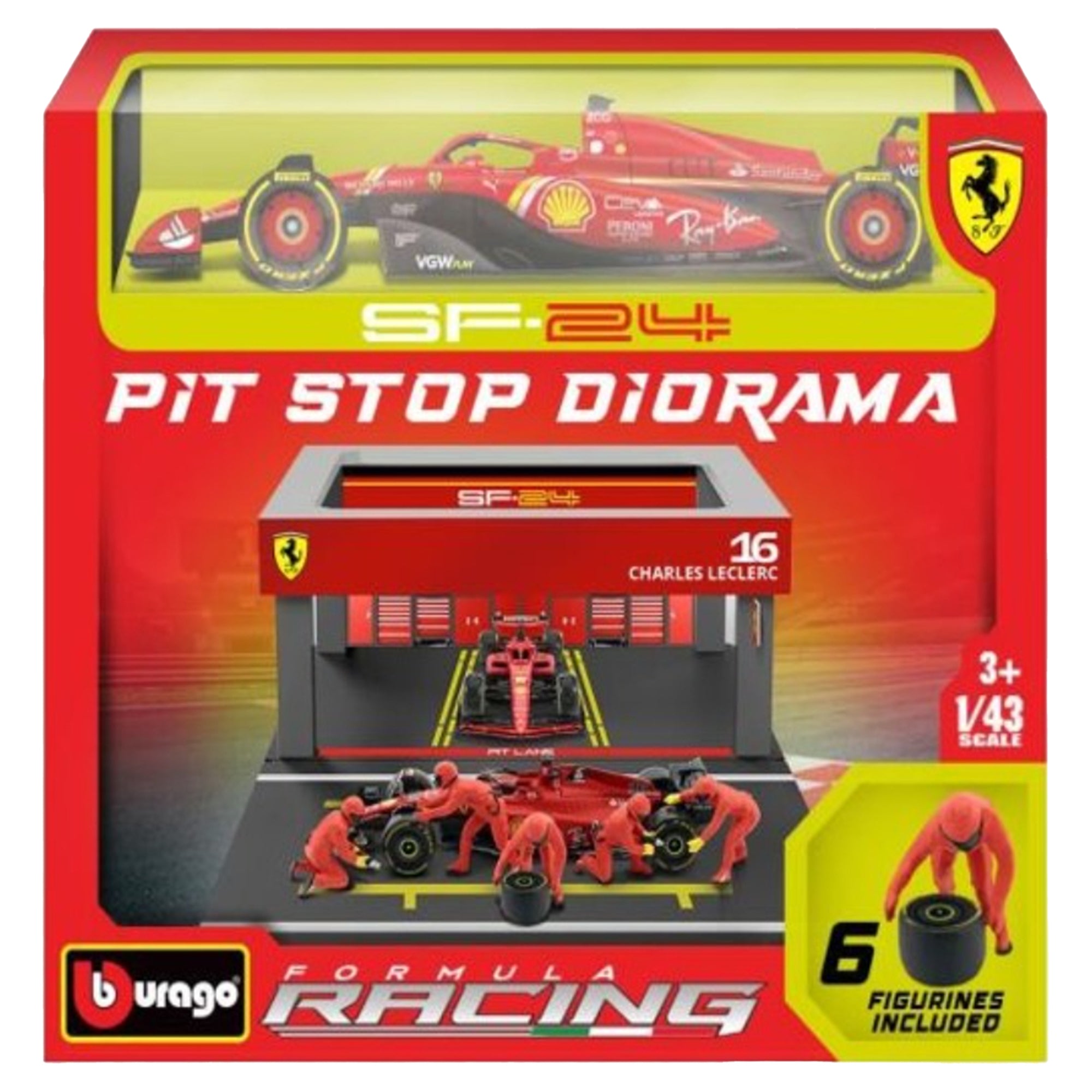 1:43 Ferrari Formula Pit Pass - SF-24 Scale