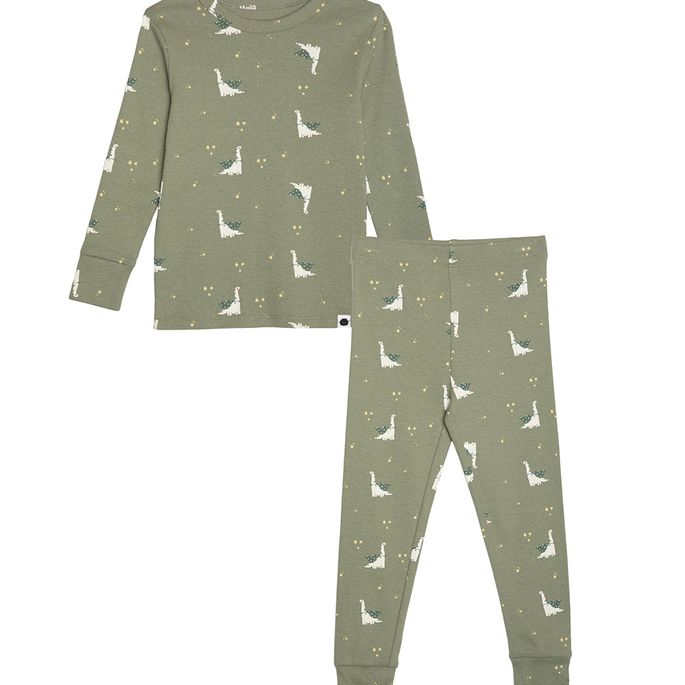 rise little earthling Long Sleeve 2 Piece Sleep Set TGFSL00 - White Botanical / 12-18M - Image 15