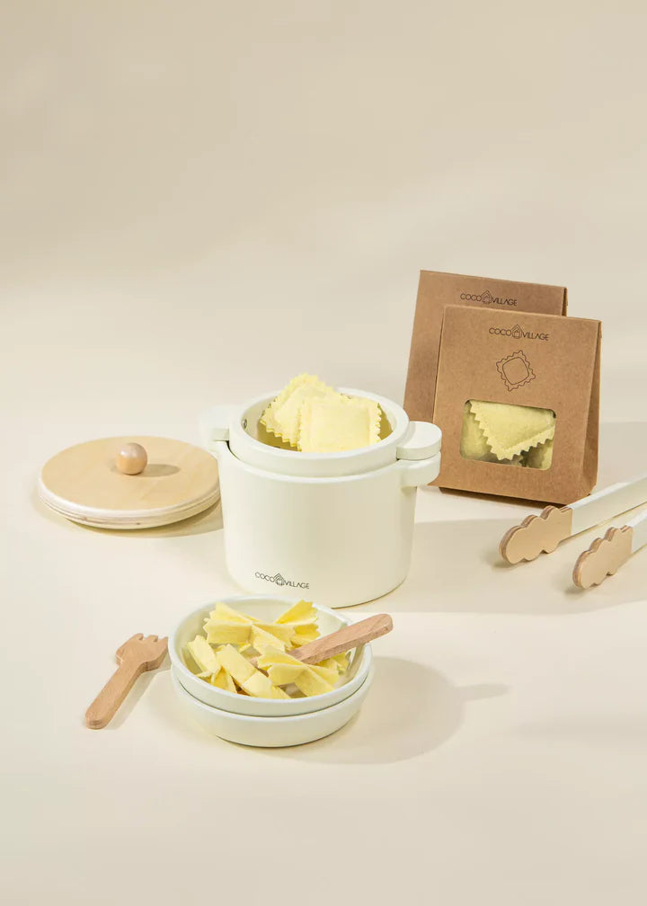 Coco Village Wooden Pasta Playset Pot - Image 2