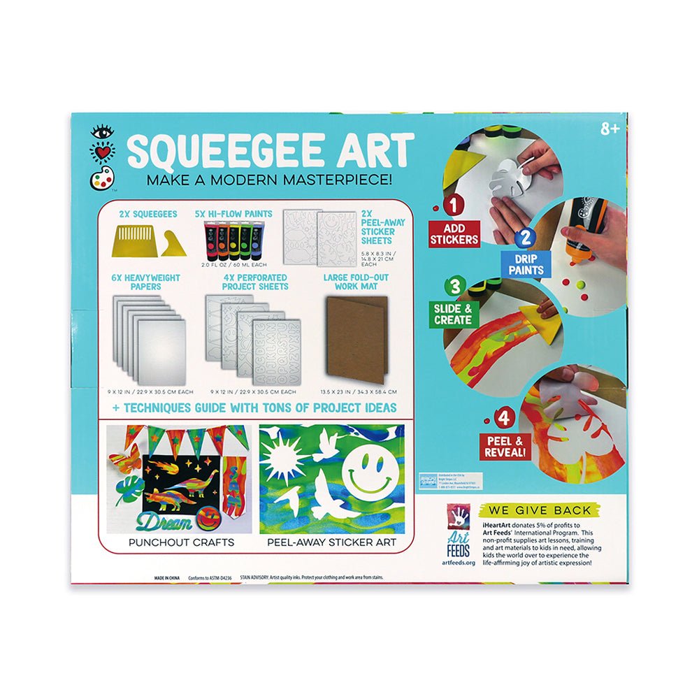 Bright Stripes iHeartArt Squeegee Art Mask - Image 3
