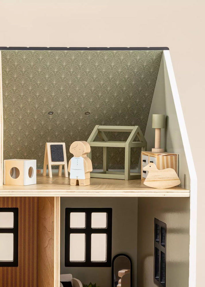 Coco Village Wooden Doll House Kids Room Furniture (7PCS) Soap - Image 20