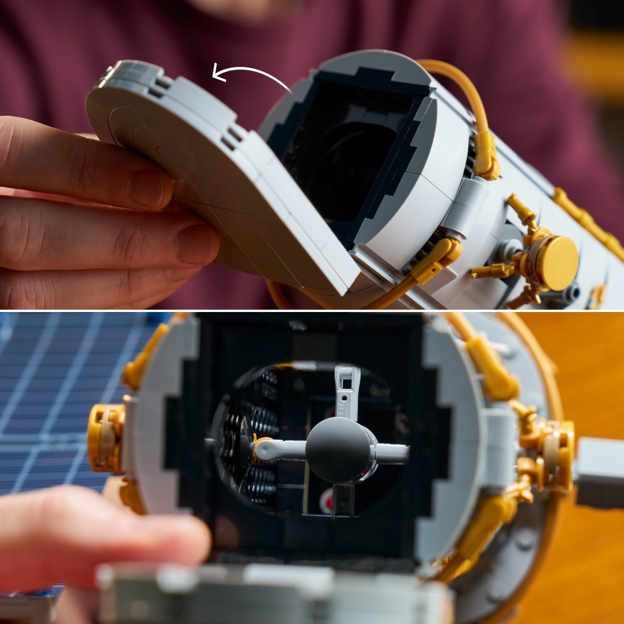LEGO® Icons Hubble Space Telescope 11382 Scale - Image 4