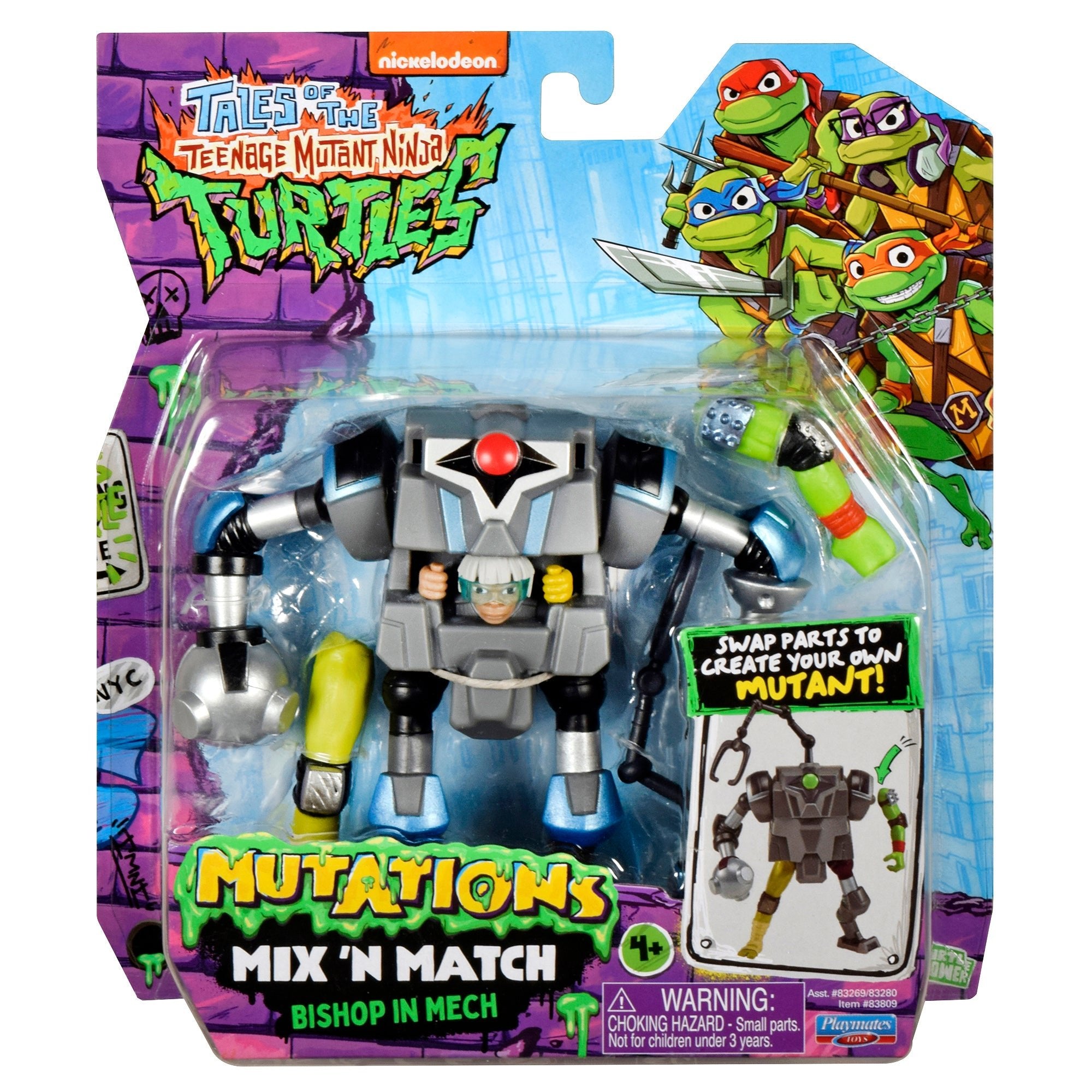 Teenage Mutant Ninja Turtle TV Mix N Match Bishop In Mech Toy