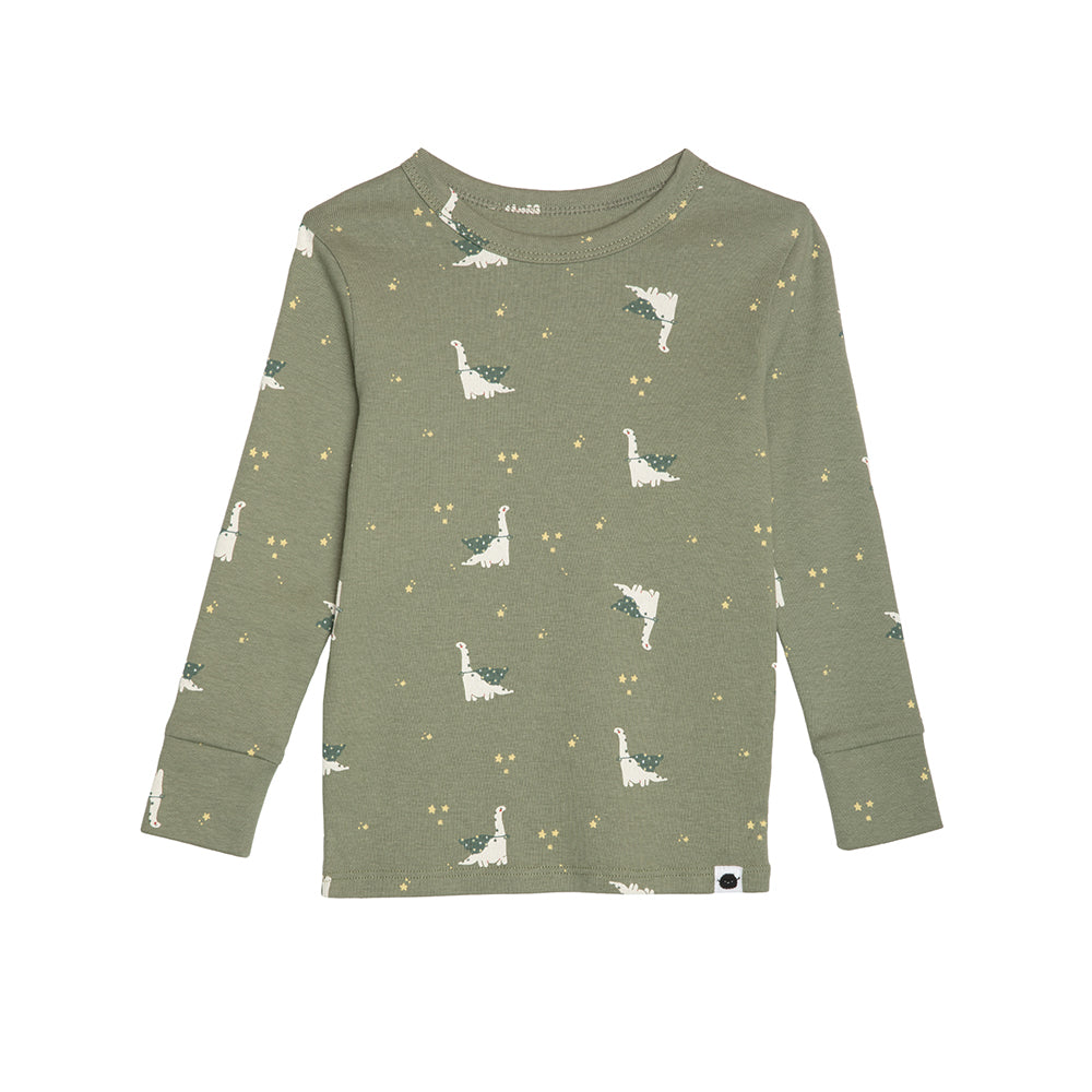 rise little earthling Long Sleeve 2 Piece Sleep Set TGFSL00 - White Botanical / 12-18M - Image 16