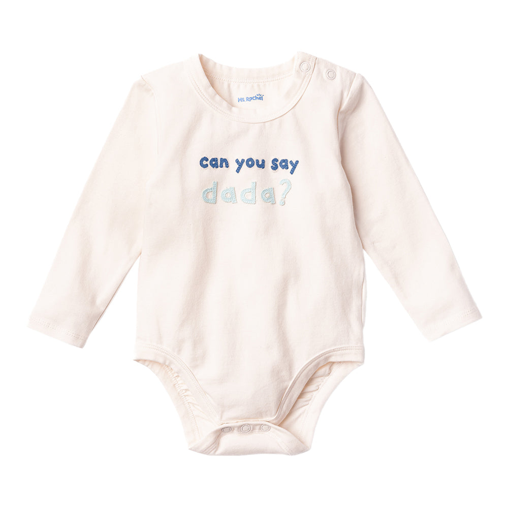 Ms.Rachel Long Sleeve Bodysuit - White/Red / 12-18m - Image 4