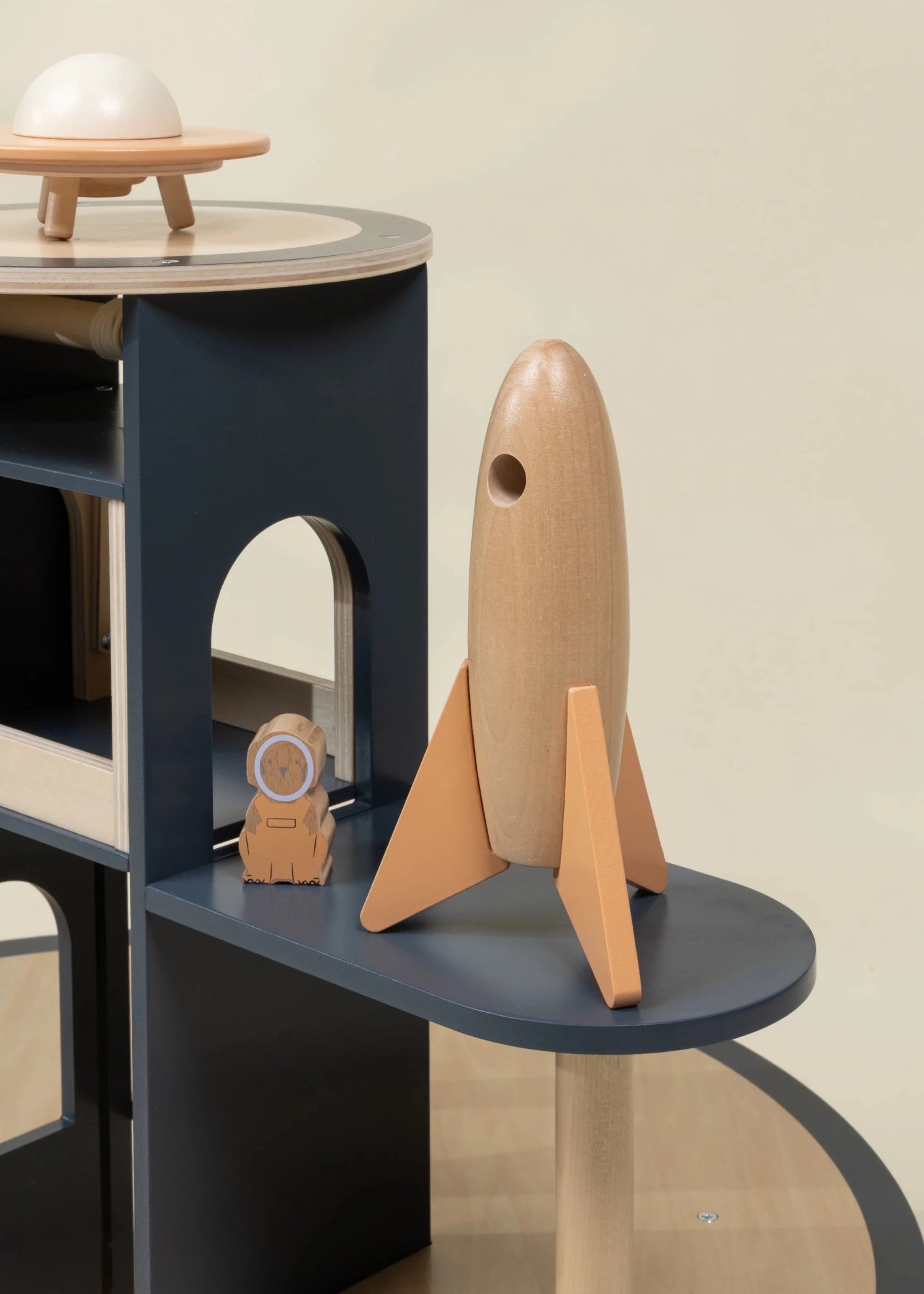 Coco Village Oversized Wooden Space Station Playset Toy - Image 4