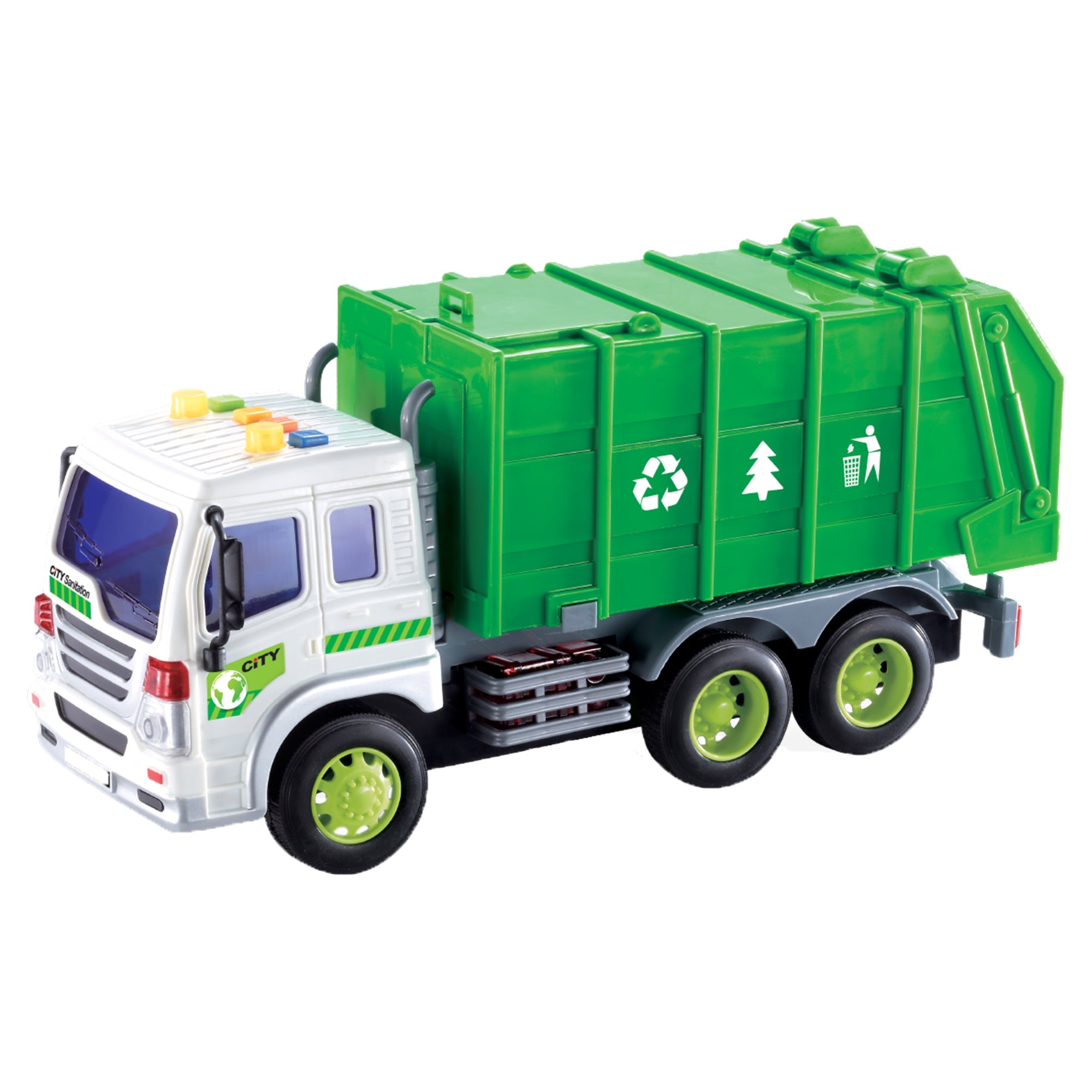 Dragon Wheels Garbage Truck City Service Toy - Image 2