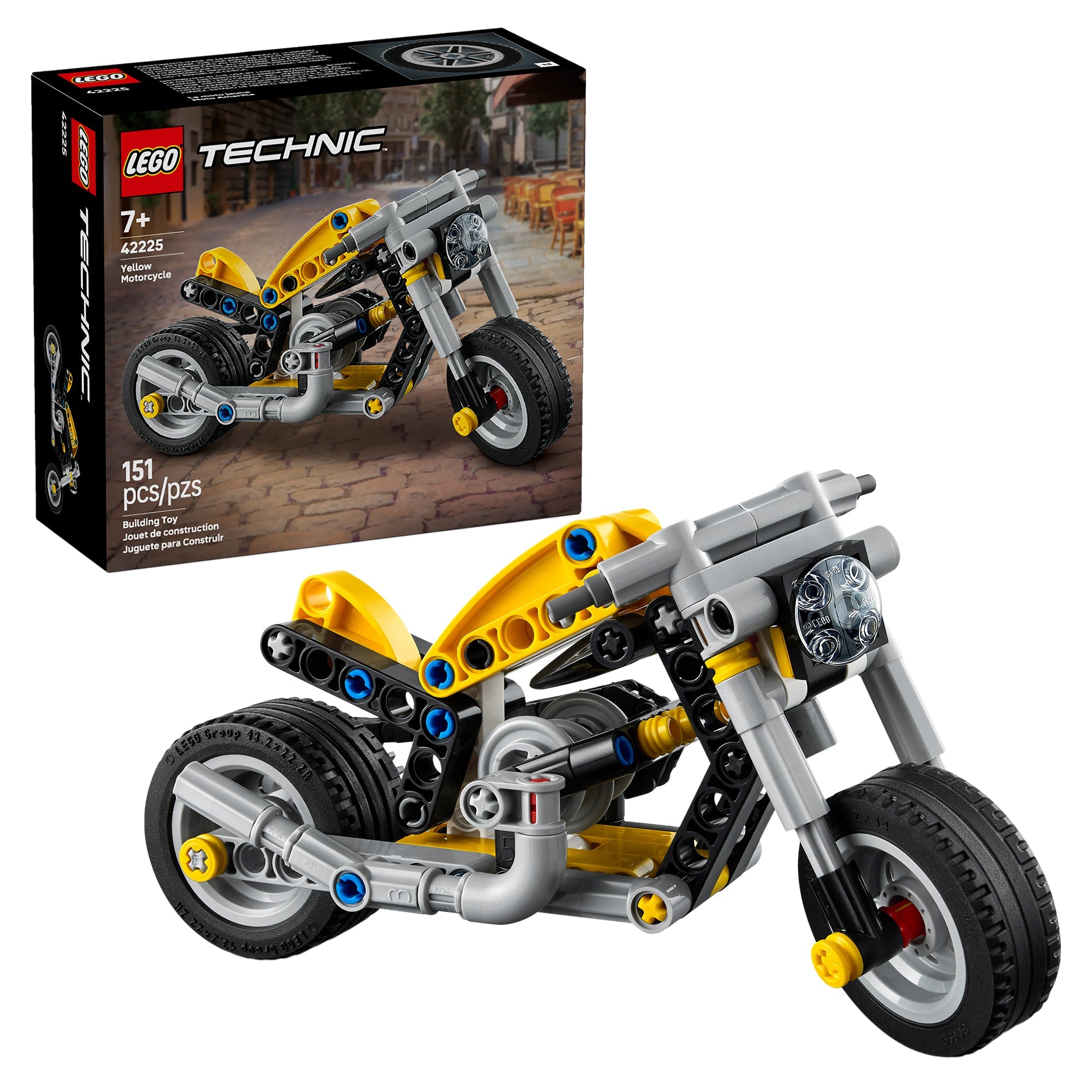 LEGO® Technic Yellow Motorcycle 42225 Toy