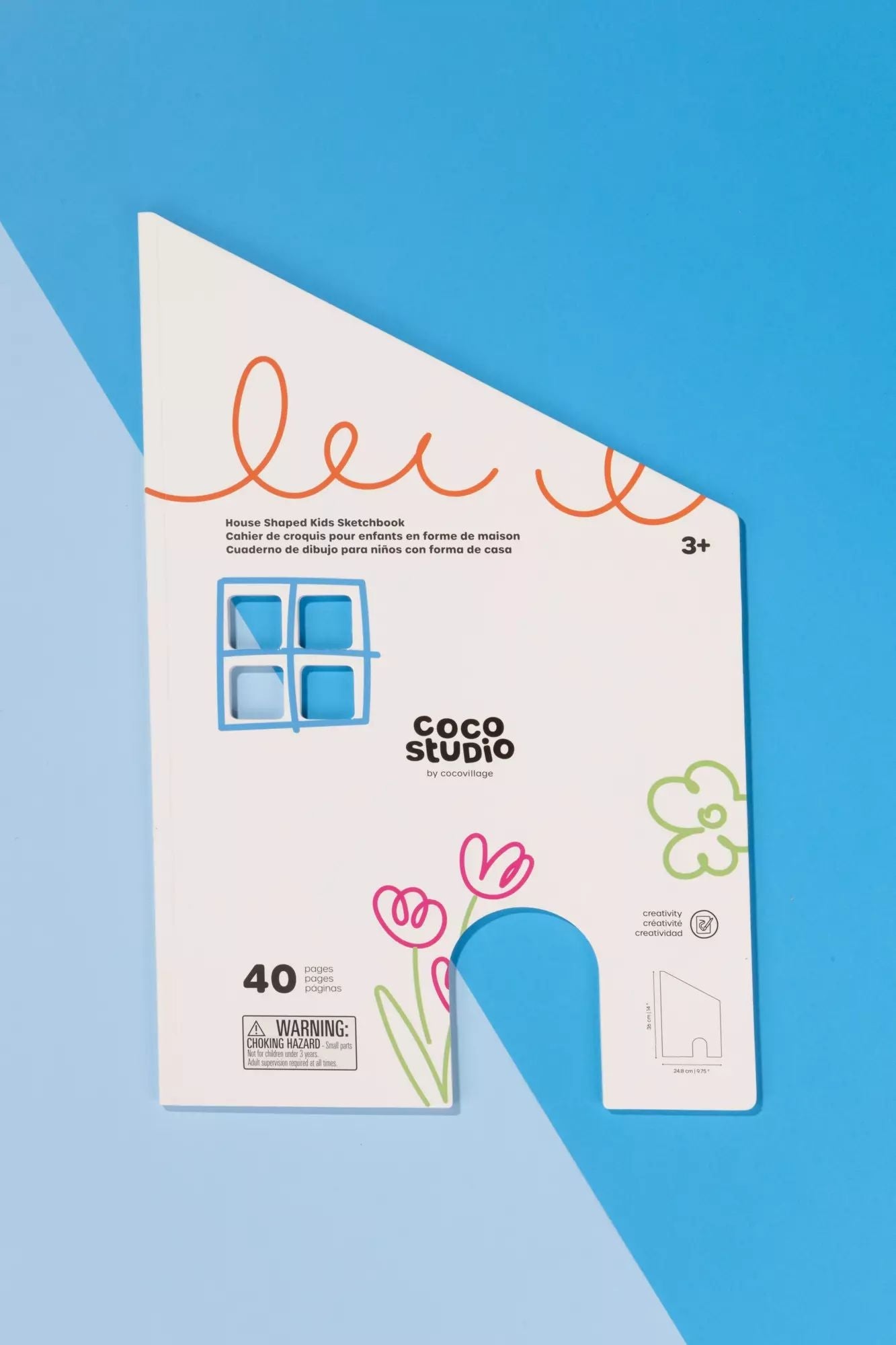 Coco Village House Shaped Kids Sketchbook (40 pages) Toy