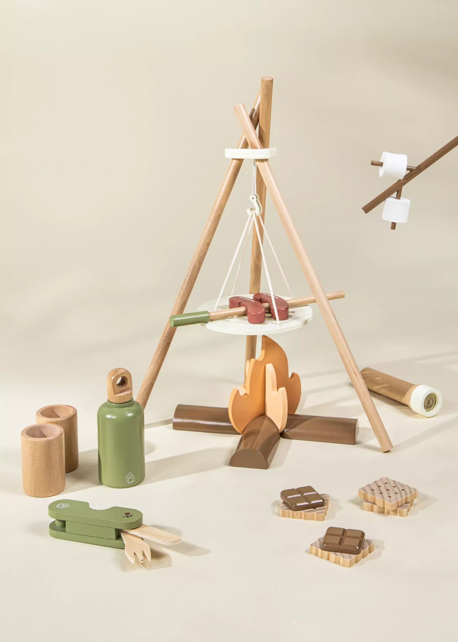 Coco Village Wooden Camping Playset Utensil