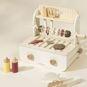 Coco Village Wooden Barbecue Playset and Accessories Toy