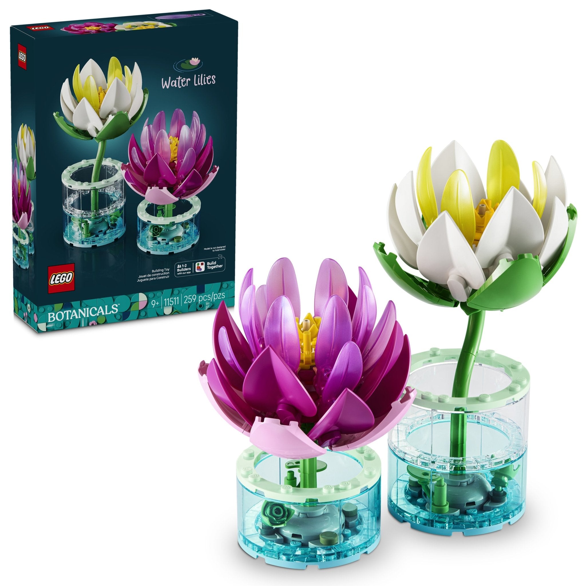 LEGO® Botanicals Water Lilies Building Toy 11511 Vase