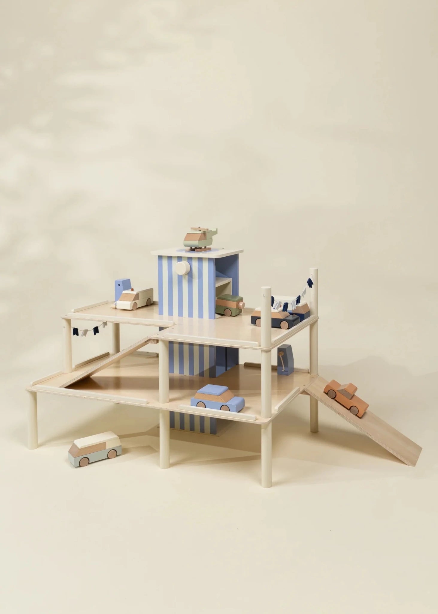 Coco Village Oversized Wooden Parking Garage Playset Toy