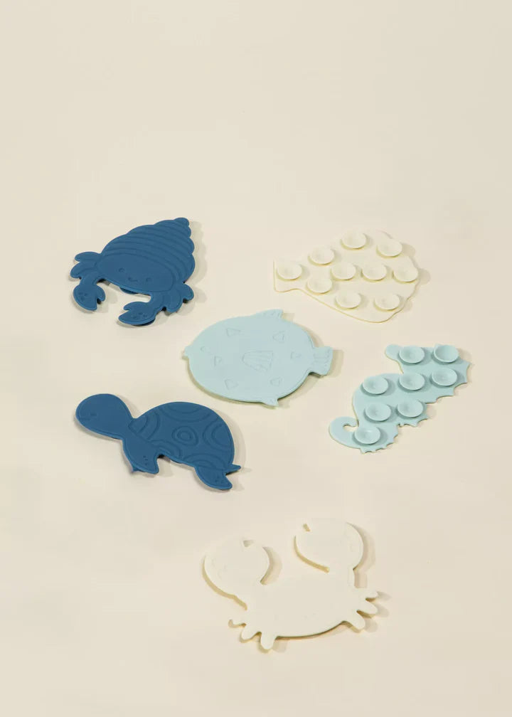 Coco Village Set of 6 Silicone Mini Bath Suction Toys Cup - Image 2