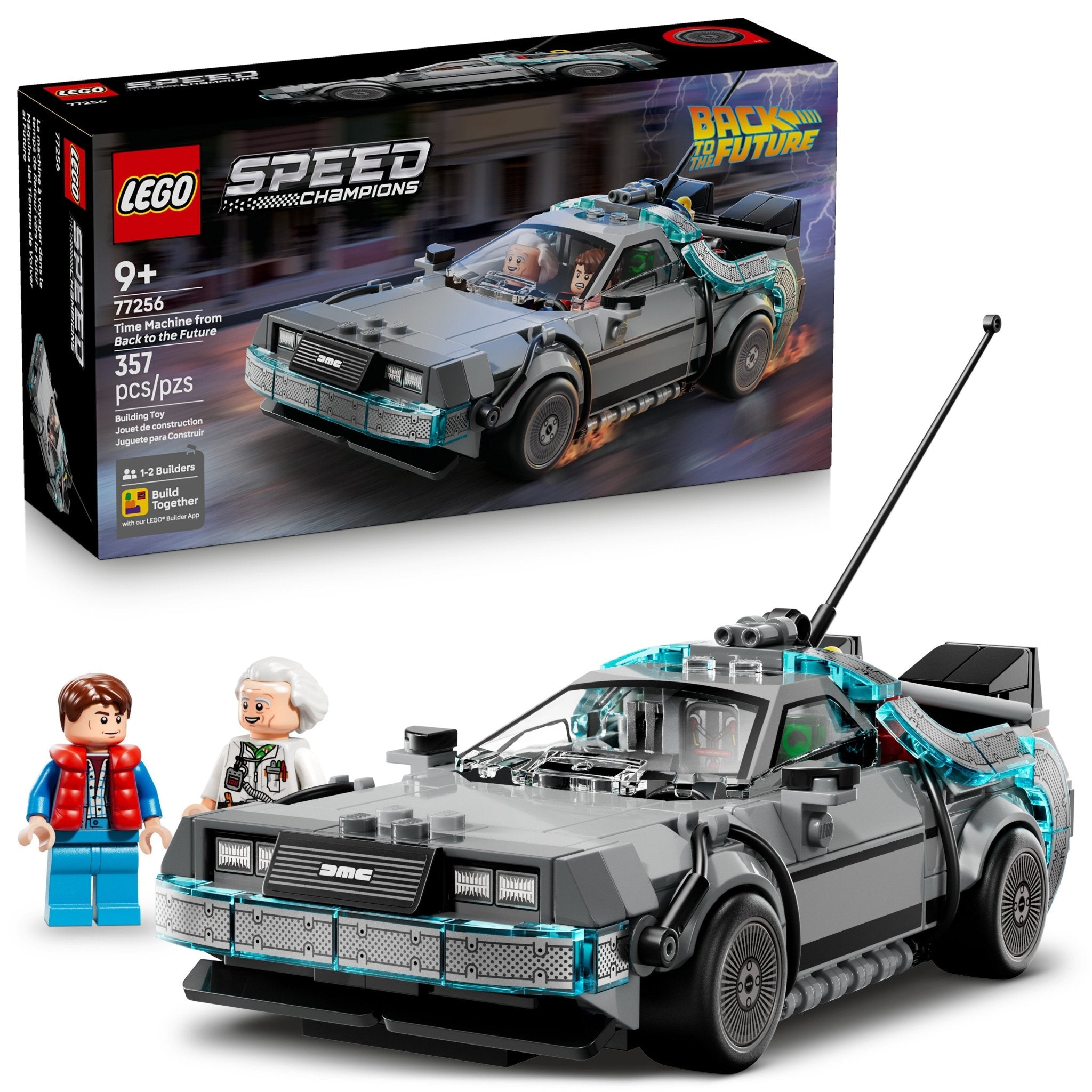 LEGO® Speed Champions LEGO® Time Machine from Back to the Future 77256 Toy