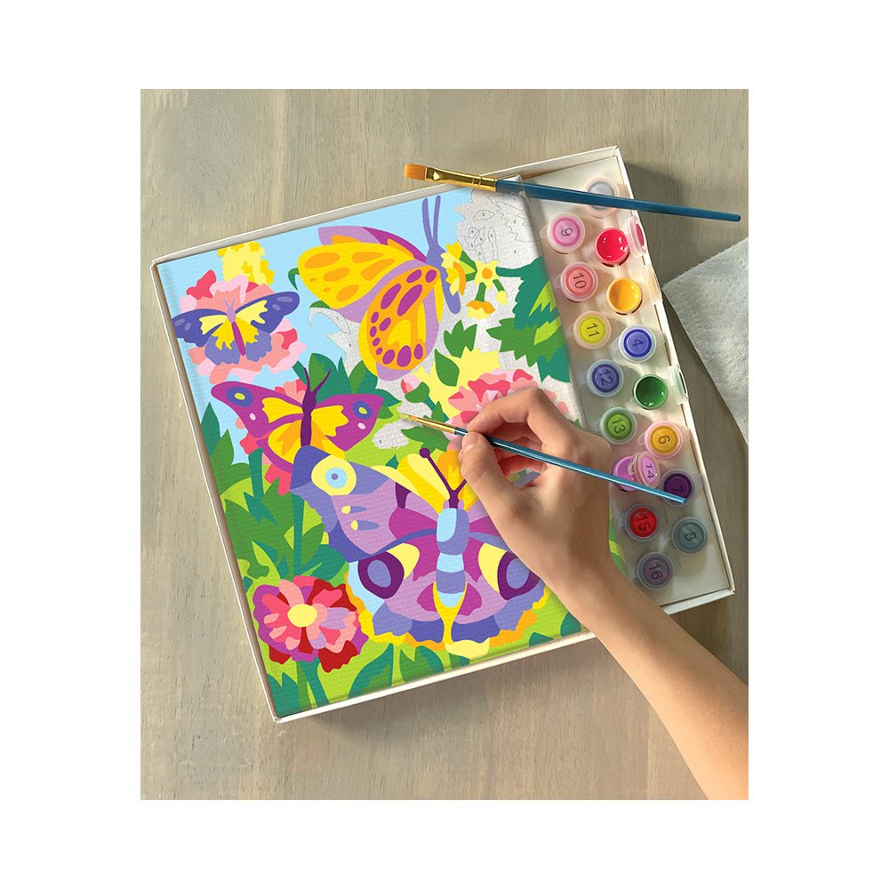Bright Stripes iHeartArt Paint By Numbers- Butterflies + Blooms Brush - Image 4