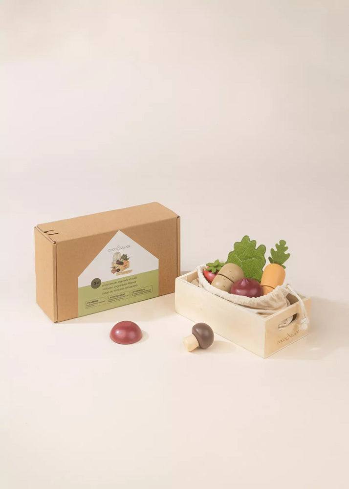 Coco Village Wooden Vegetables playset Basket - Image 11