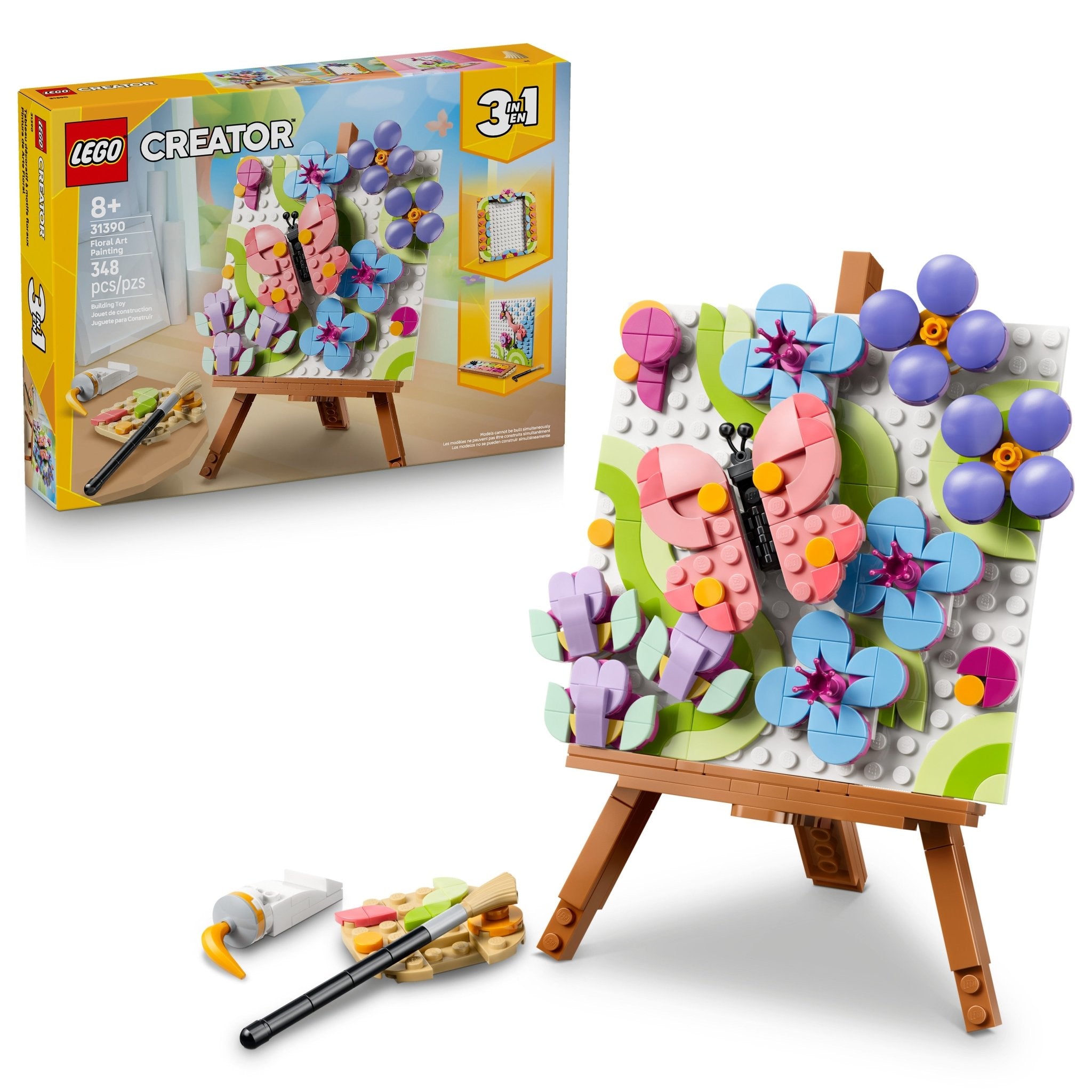 LEGO® Creator 3 in 1 Floral Art Decor Painting 31390 Toy