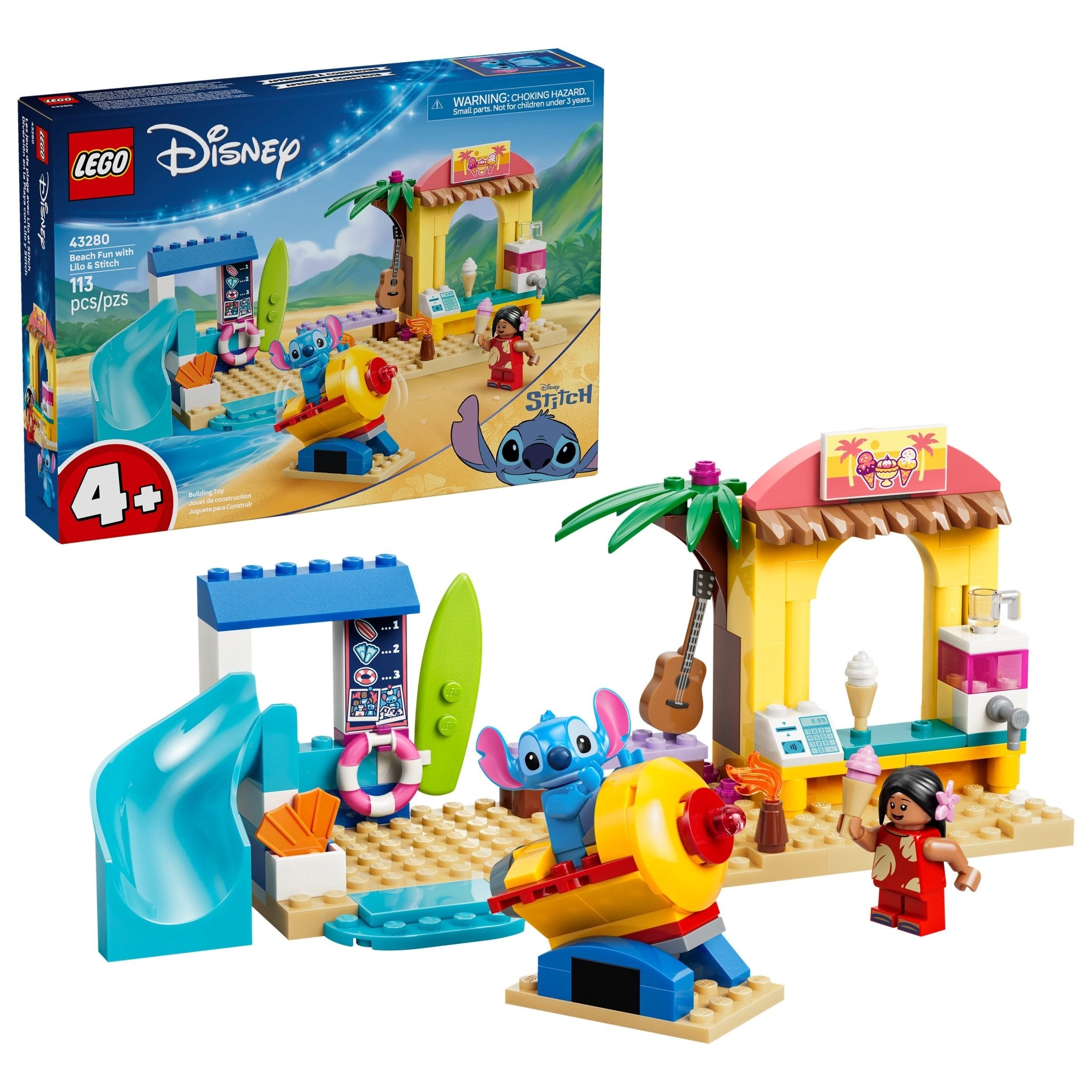 LEGO® Disney Beach Fun with Lilo & Stitch 43280 Toy