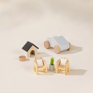 Coco Village Wooden Doll House Outdoor Furniture (8pcs) Bowl