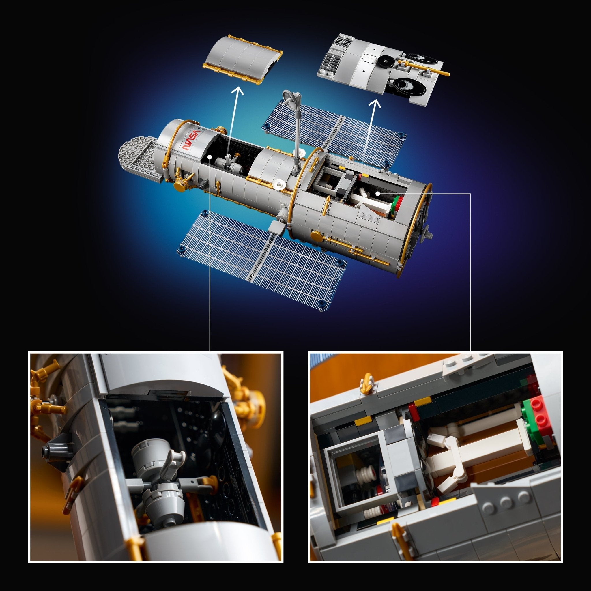 LEGO® Icons Hubble Space Telescope 11382 Scale - Image 2