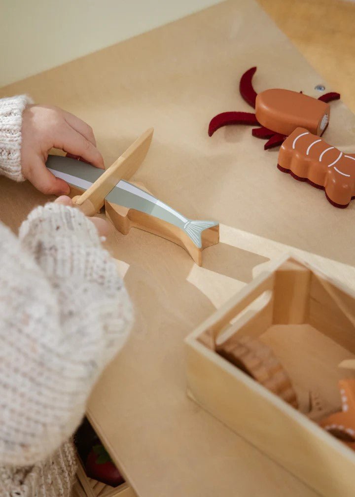Coco Village Wooden Seafood Playset Toy - Image 2