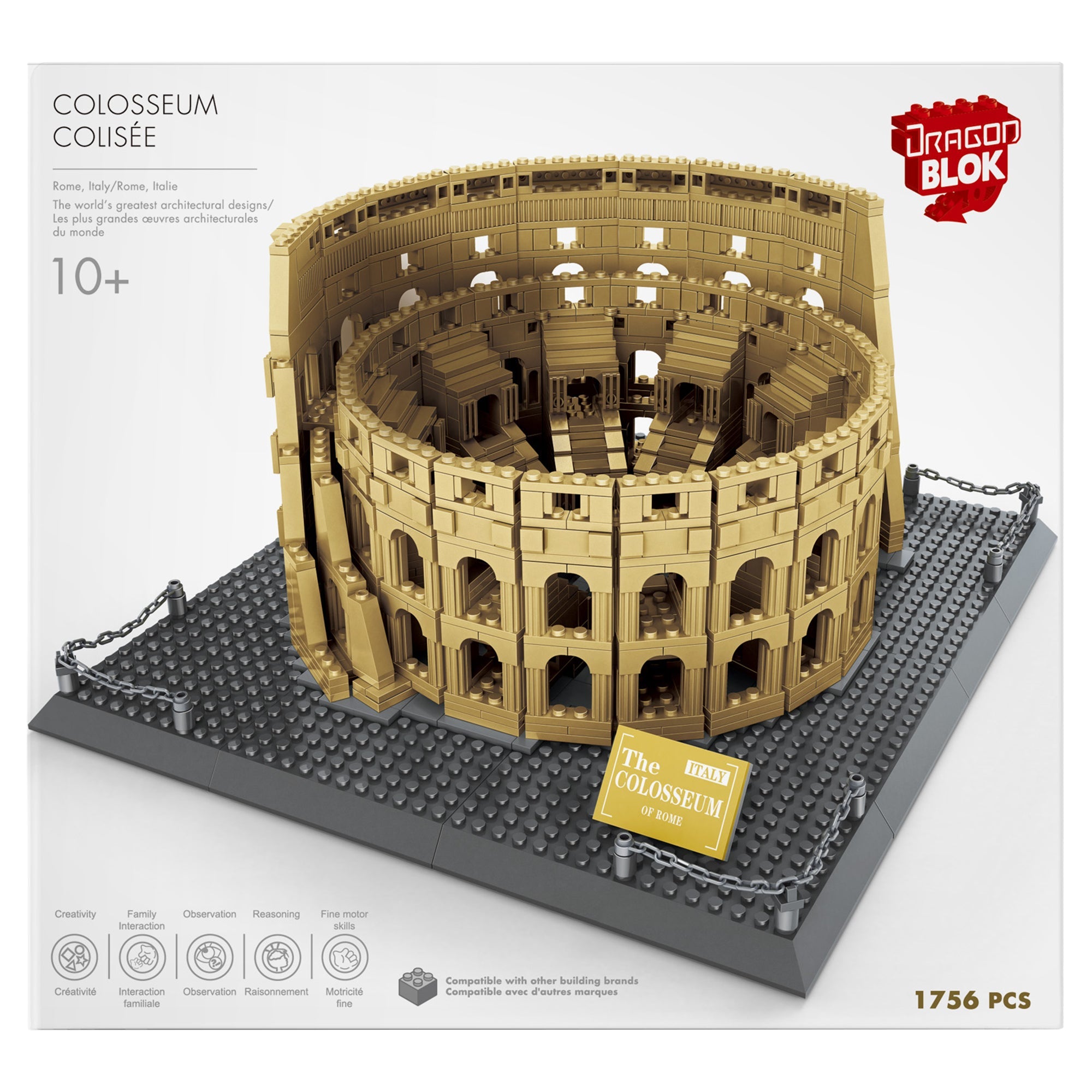 Dragon Blok The Colosseum Of Rome Toy