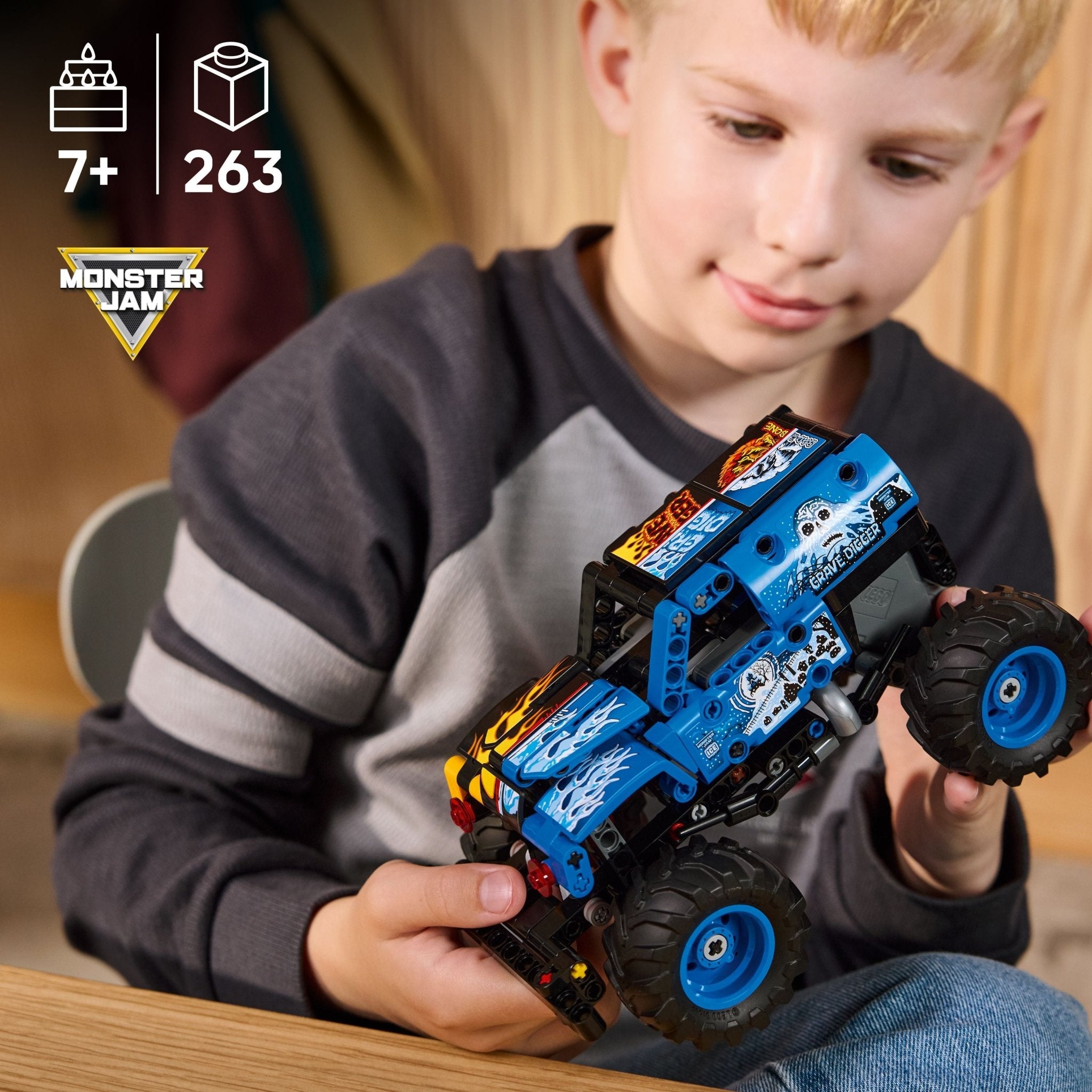 LEGO® Technic LEGO® Monster Jam Grave Digger Fire and Ice 42219 Toy - Image 3