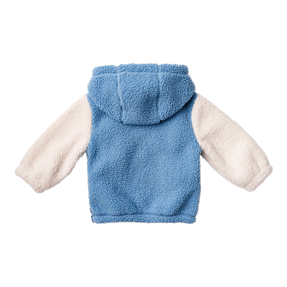 Ms. Rachel Fuzzy Colourblock Jacket - Blue Colourblock / 4-5y - Image 5