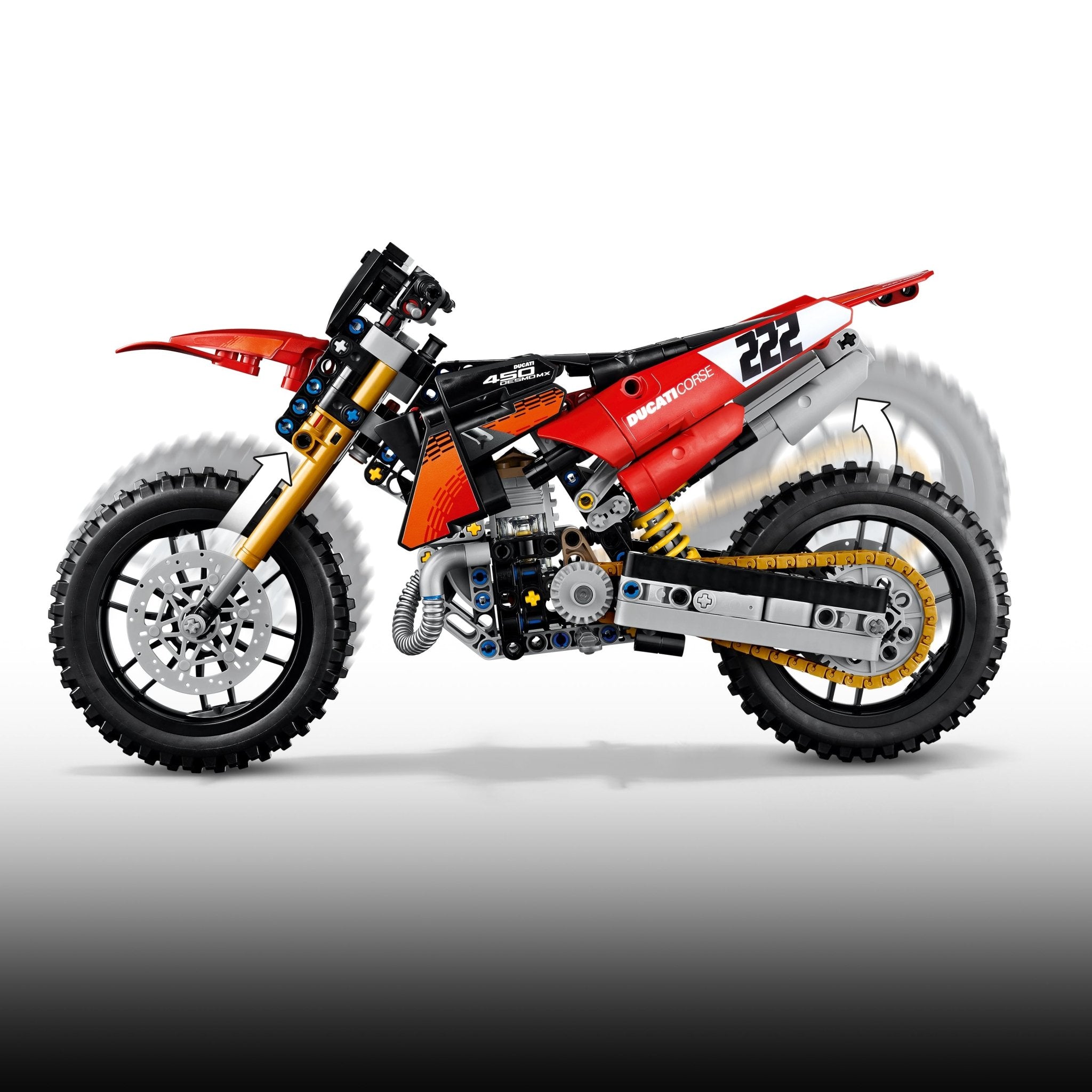 LEGO® Technic Ducati Desmo450 MX Factory Motorcycle 42238 Toy - Image 5