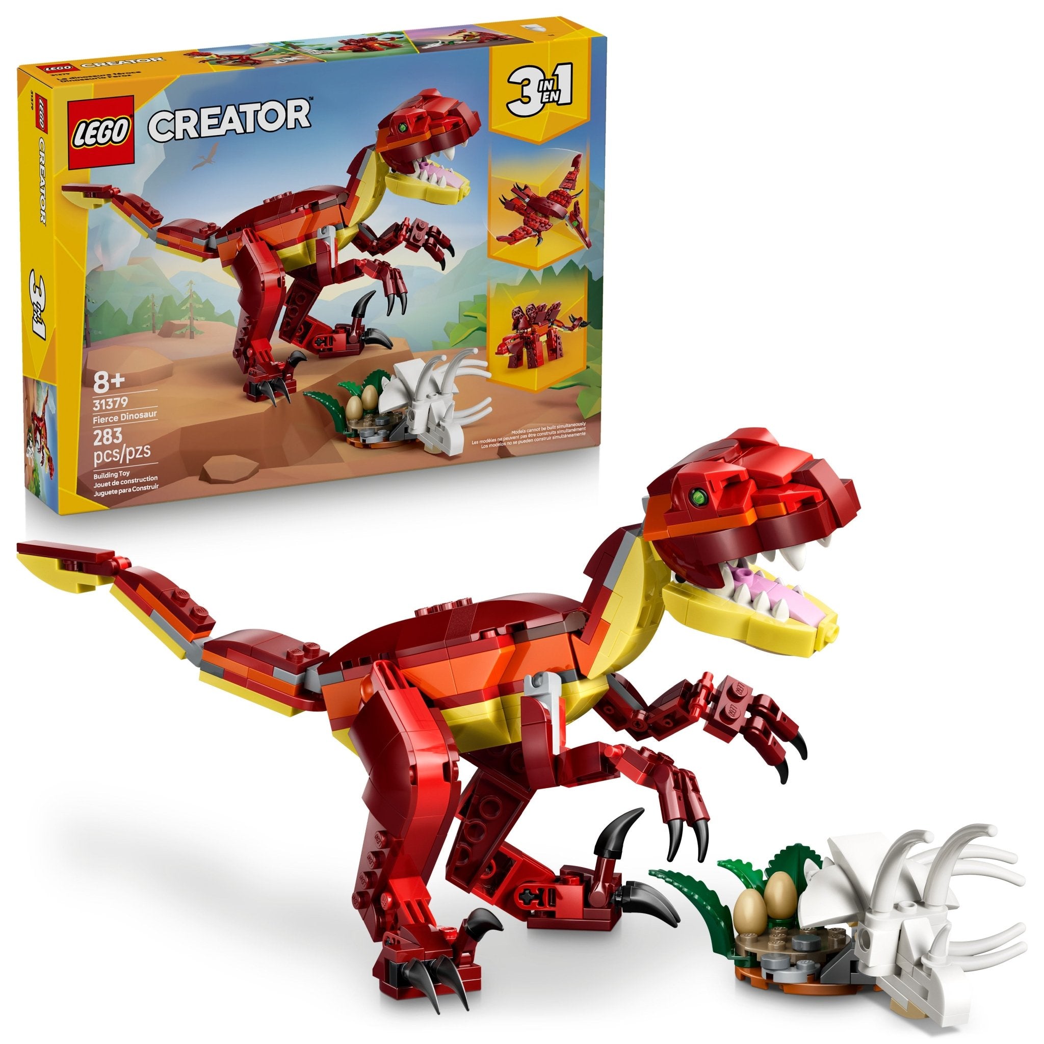LEGO® Creator LEGO® 3 in 1 Fierce Dinosaur 31379 Toy