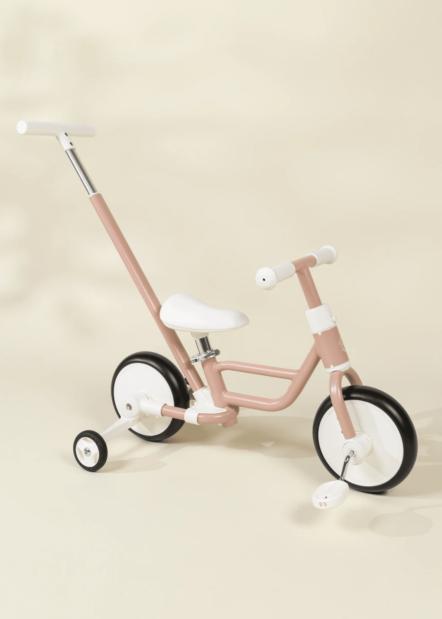 Coco Village 4-in-1 Tricycle with Push Handle & Training Wheels - Petunia Bike