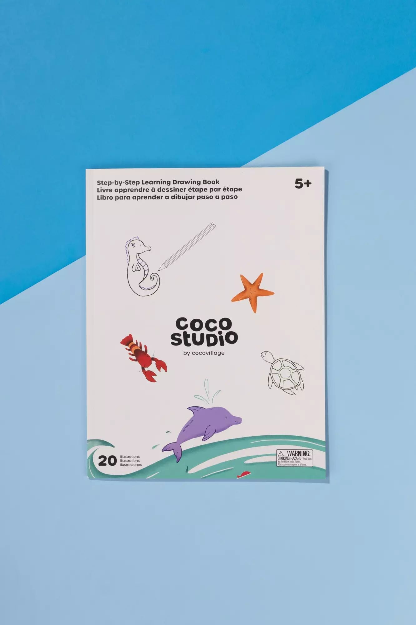 Coco Village Step-by-Step Learning Drawing Book – Under the Sea (20 pages) Toy