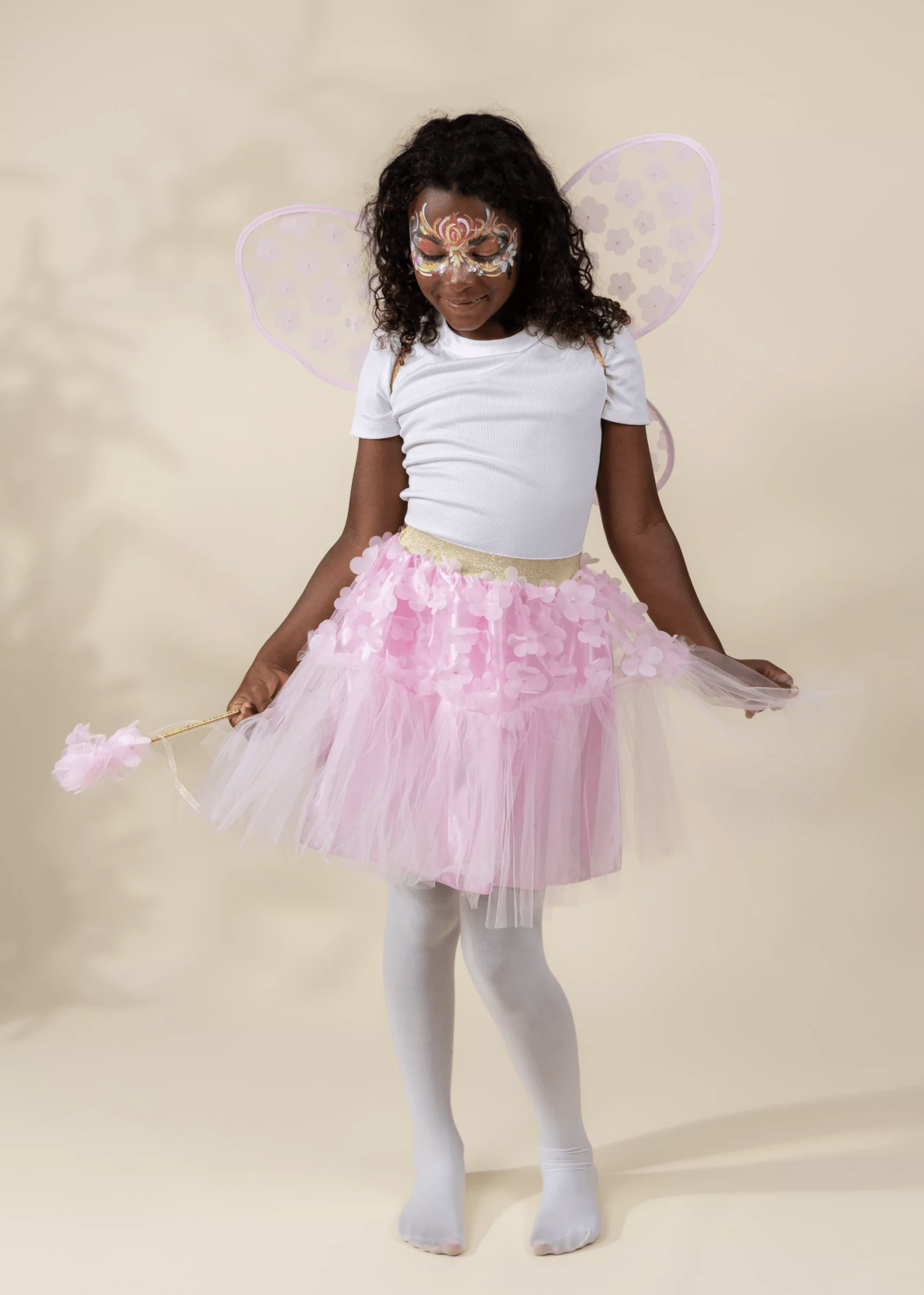 Coco Village Flower Tutu, Wings & Wand Costume 7-8Y Toy