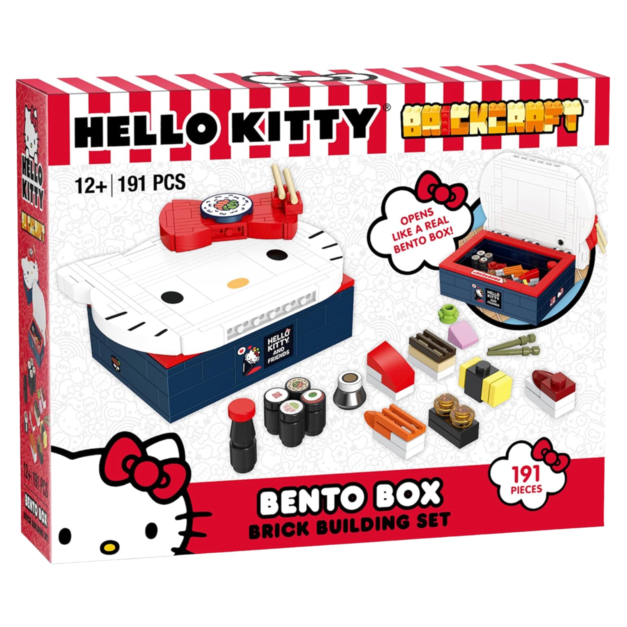 Brick Craft Hello Kitty Bento Box - 191 Pieces Lid