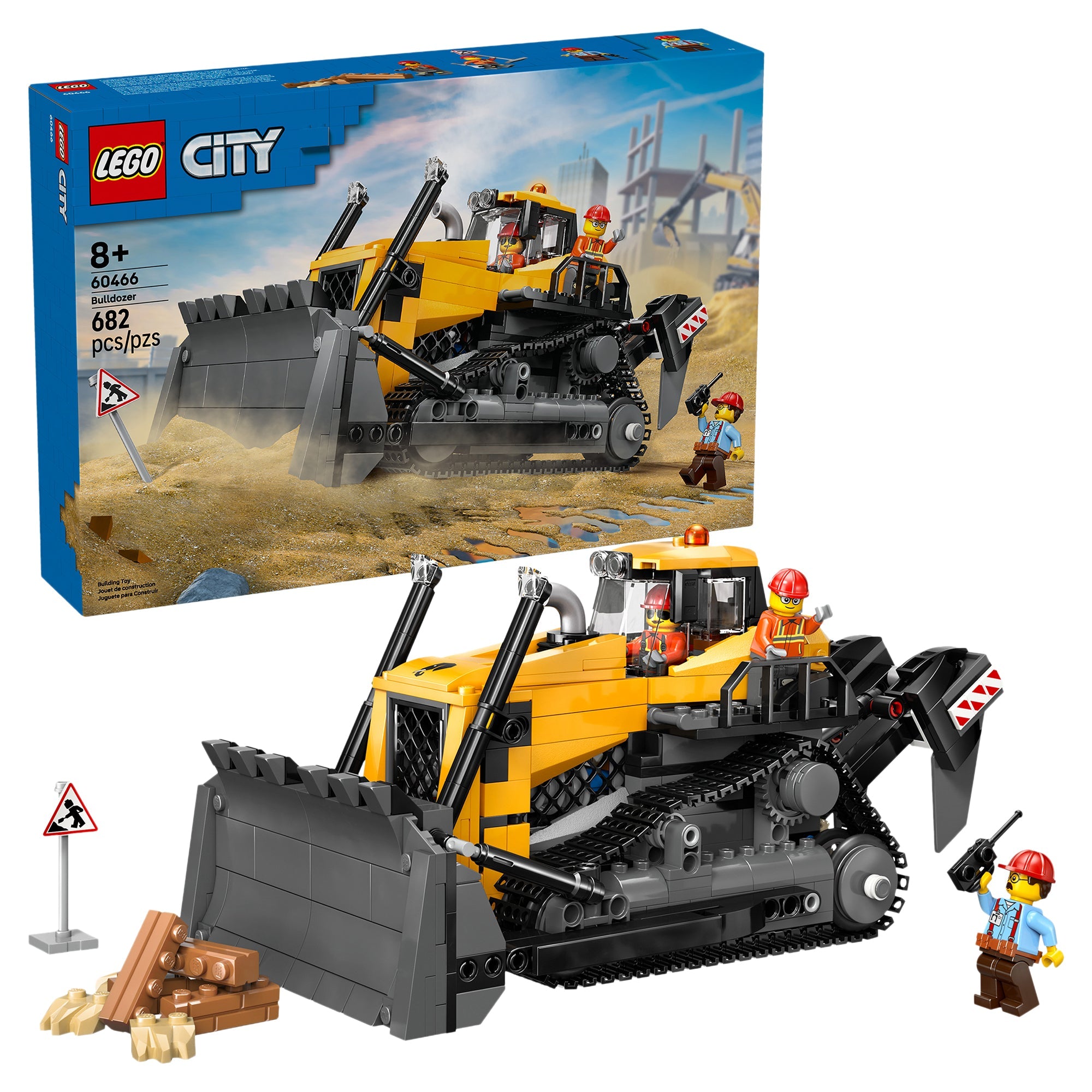 LEGO® City Yellow Bulldozer 60466 Toy