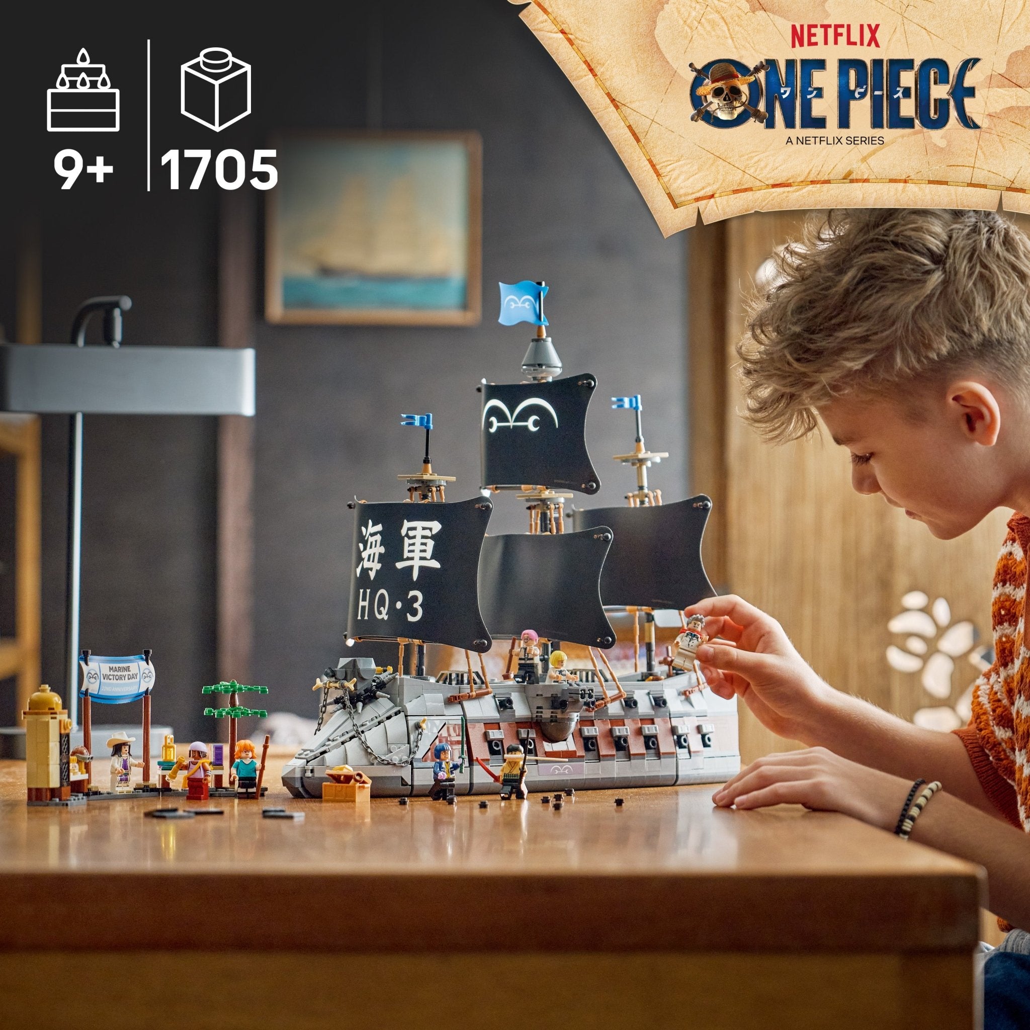 LEGO® ONE PIECE Garp's Marine Battleship 75646 Toy - Image 6