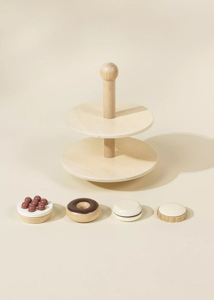Coco Village Wooden Desserts Tower Toy - Image 4