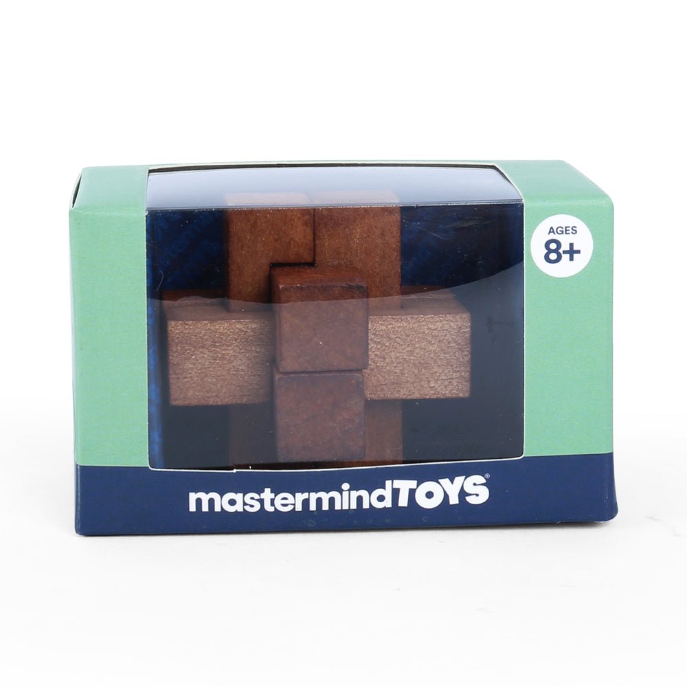 Made By Mastermind Toys Mastermind Toys 3D Mini Wooden Classic Cross Puzzle - Image 2
