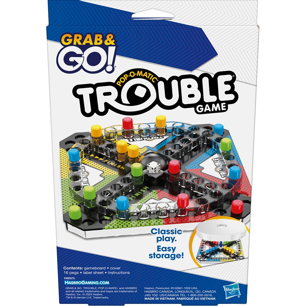 Hasbro Trouble Grab and Go Game Basket - Image 4
