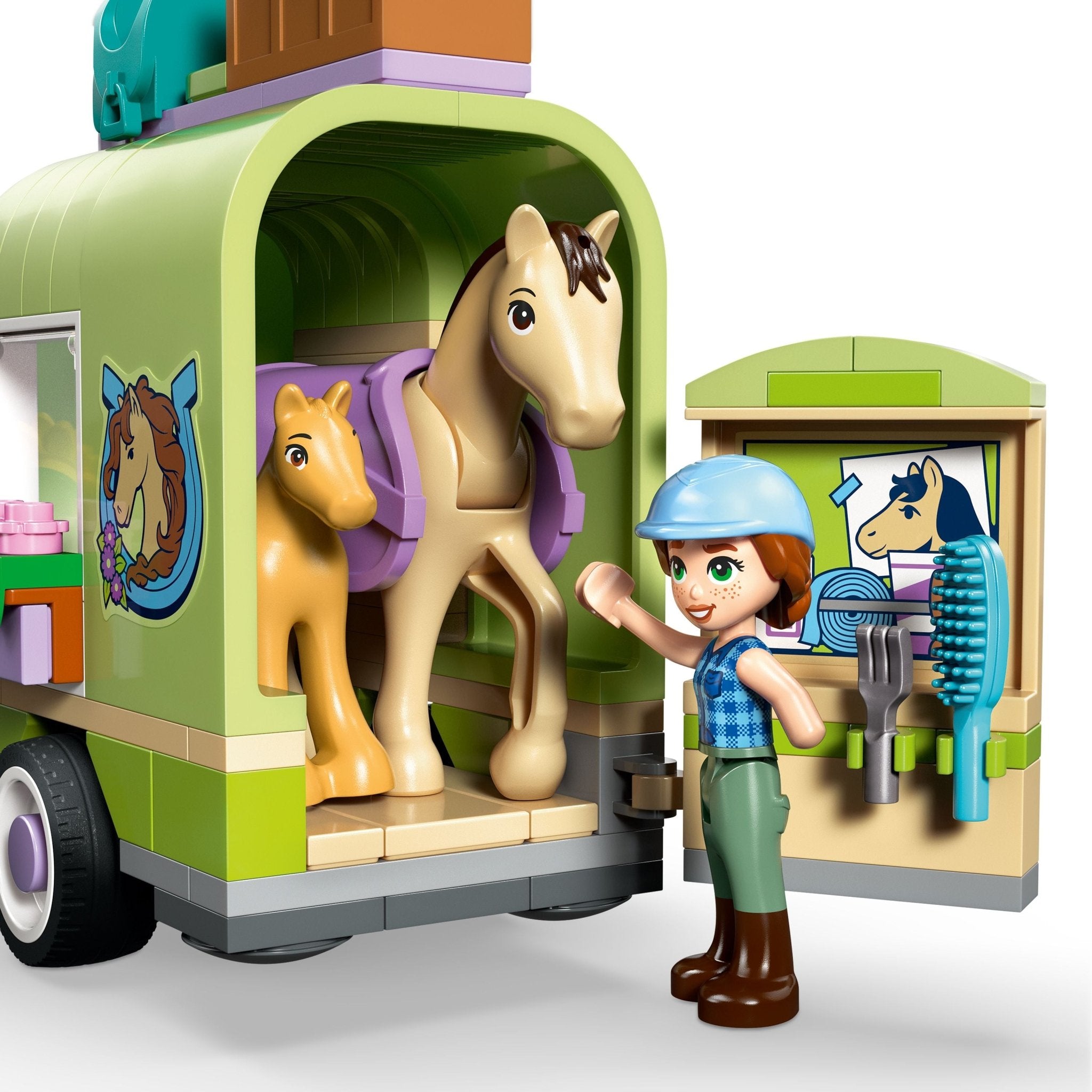 LEGO® Friends LEGO® Horse & Baby Foal Trailer 42695 Toy - Image 3