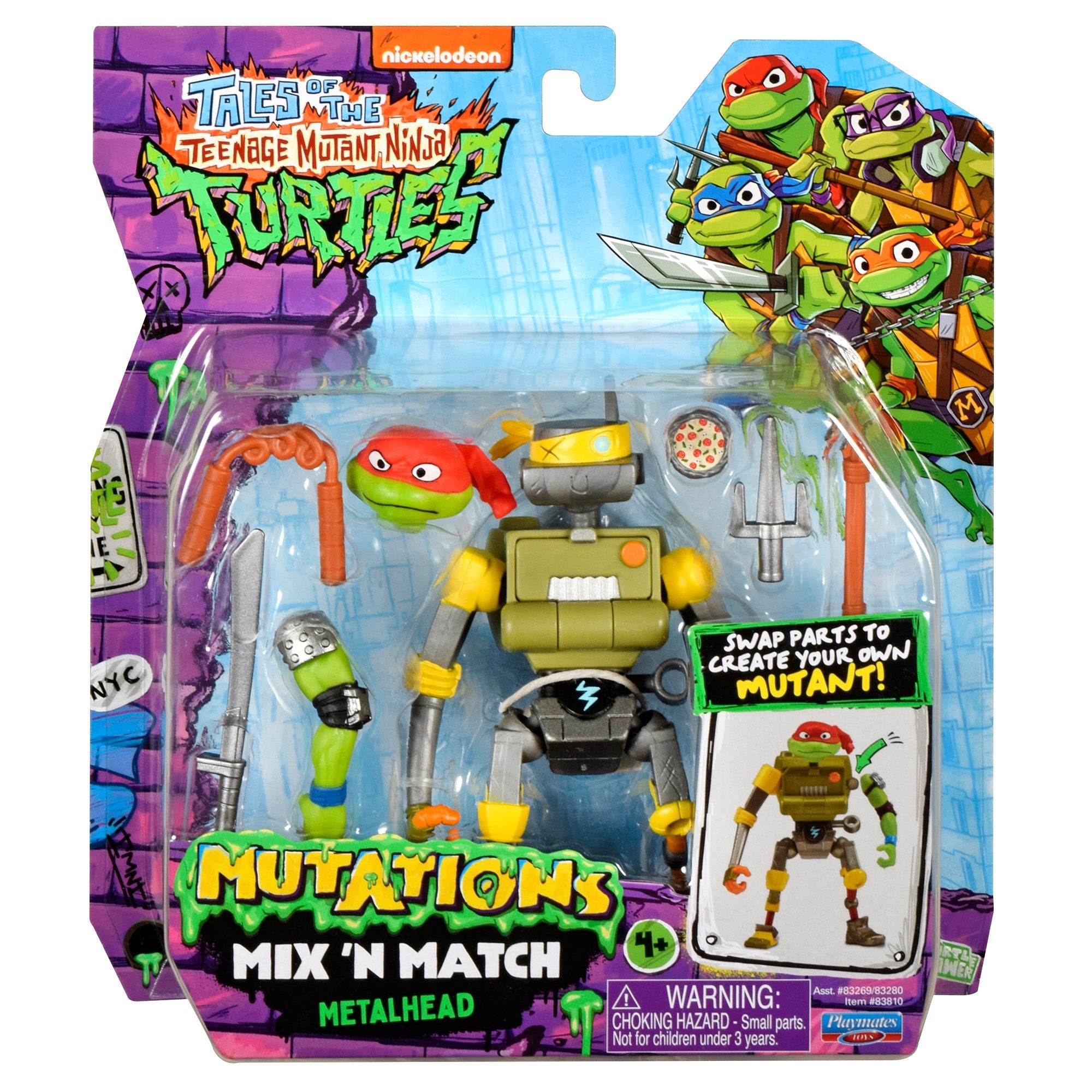 Teenage Mutant Ninja Turtles TV Mix N Match Metalhead Toy