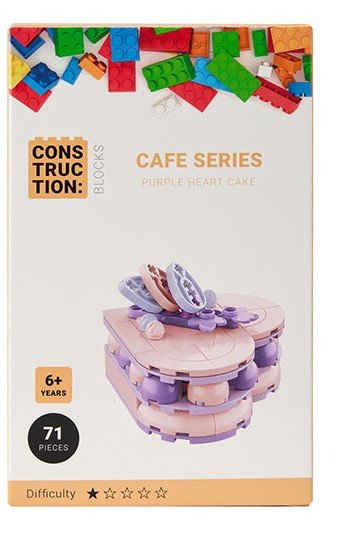 Made By Mastermind Toys MMT Mini Blocks Purple Heart Cake