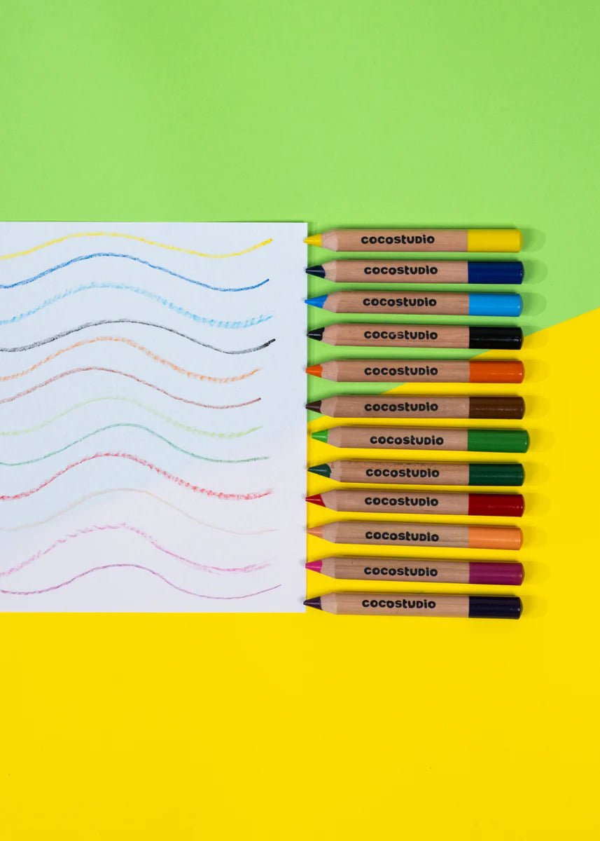 Coco Village Set of 12 Jumbo Artist Colored Pencils - Image 2