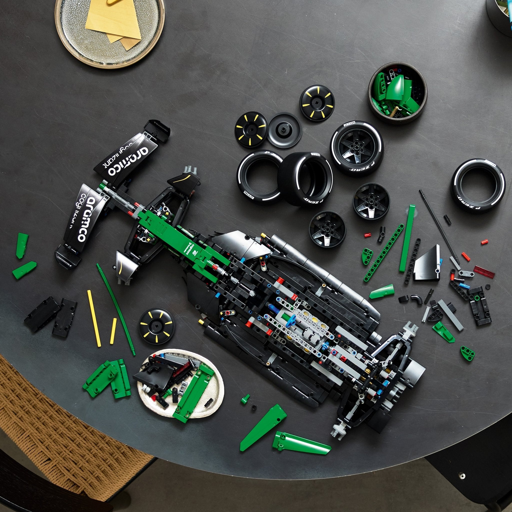 LEGO® Technic Aston Martin Aramco AMR25 F1 Car 42240 Scale - Image 2