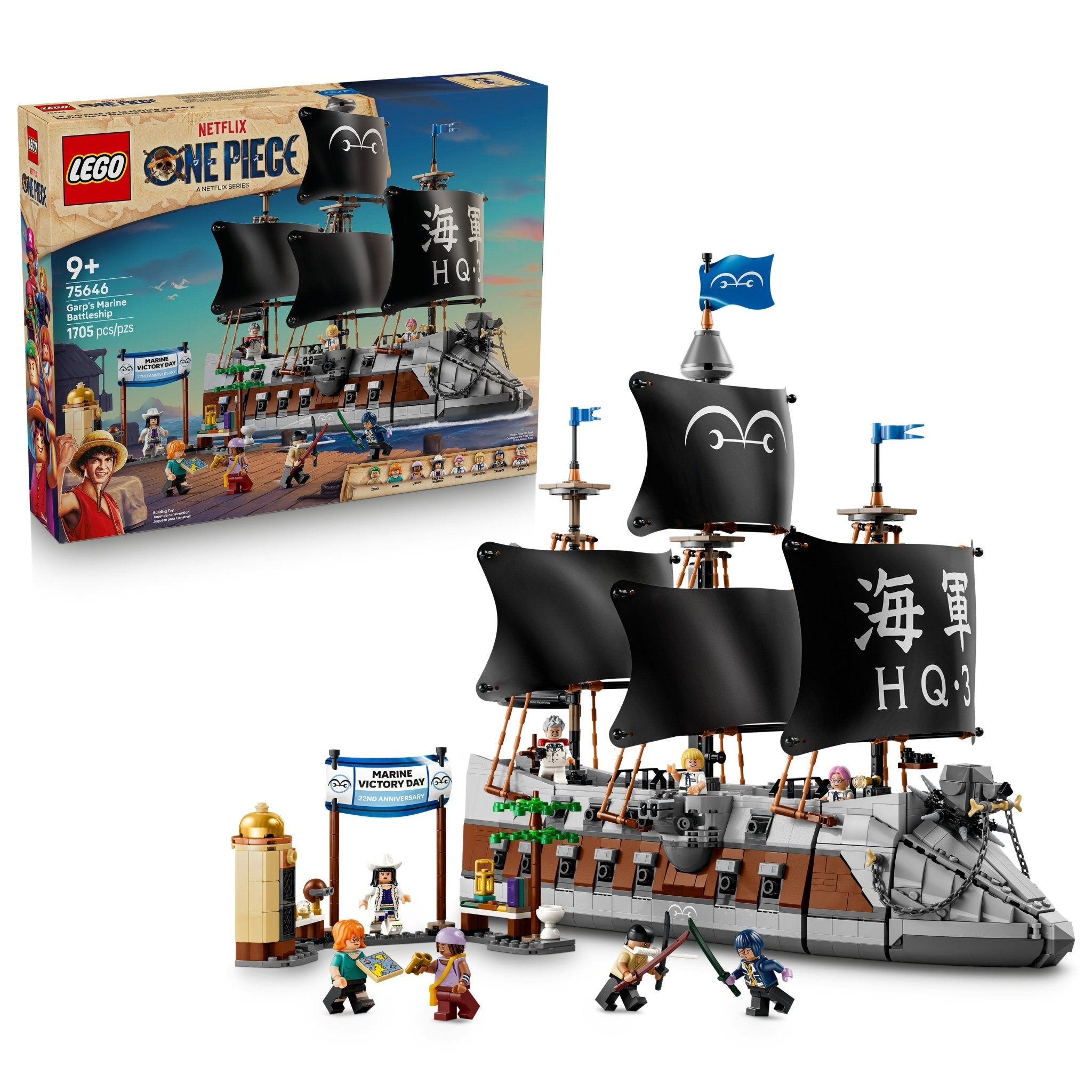 LEGO® ONE PIECE Garp's Marine Battleship 75646 Toy